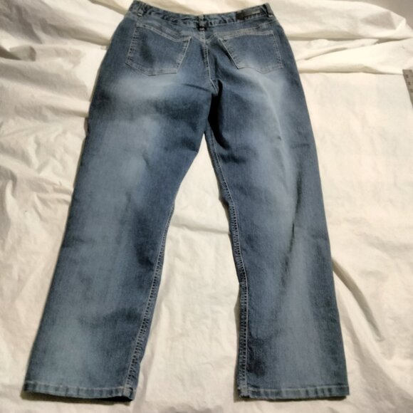 Gloria Vanderbilt Blue Jeans Womens Size 16P (32x27) Straight Stretch - Picture 5 of 6